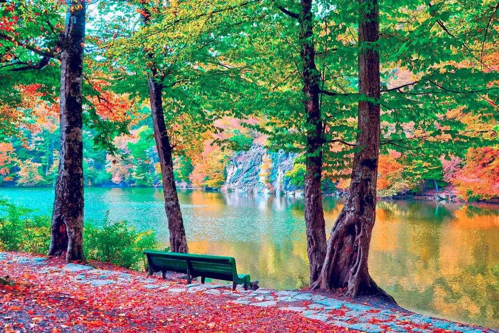 Озеро Парз осеню