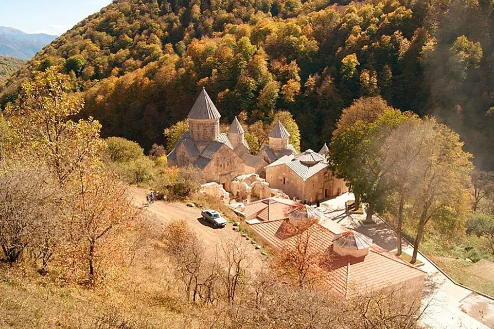 Autumn view of Haghartsin Monastery in Tavush Province
