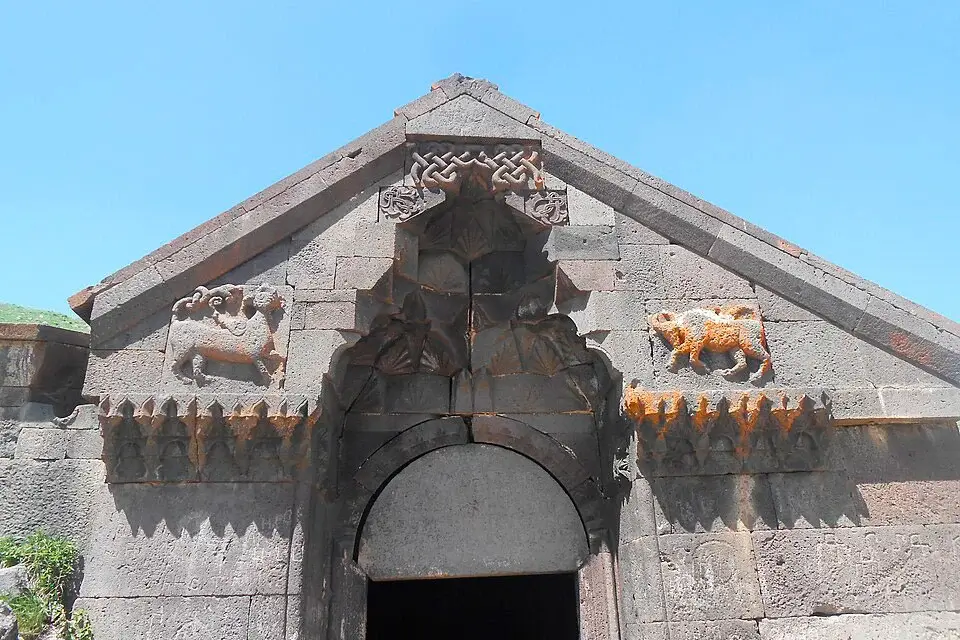 Stone portal of Selim Caravanserai with Orbelian reliefs