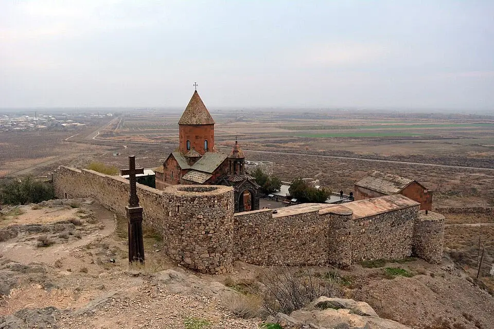 View over Khor Virap Monastery