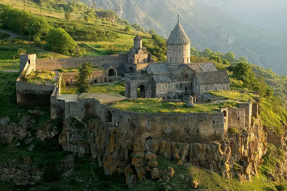 Tatev Monastery overlooking the Vorotan Gorge