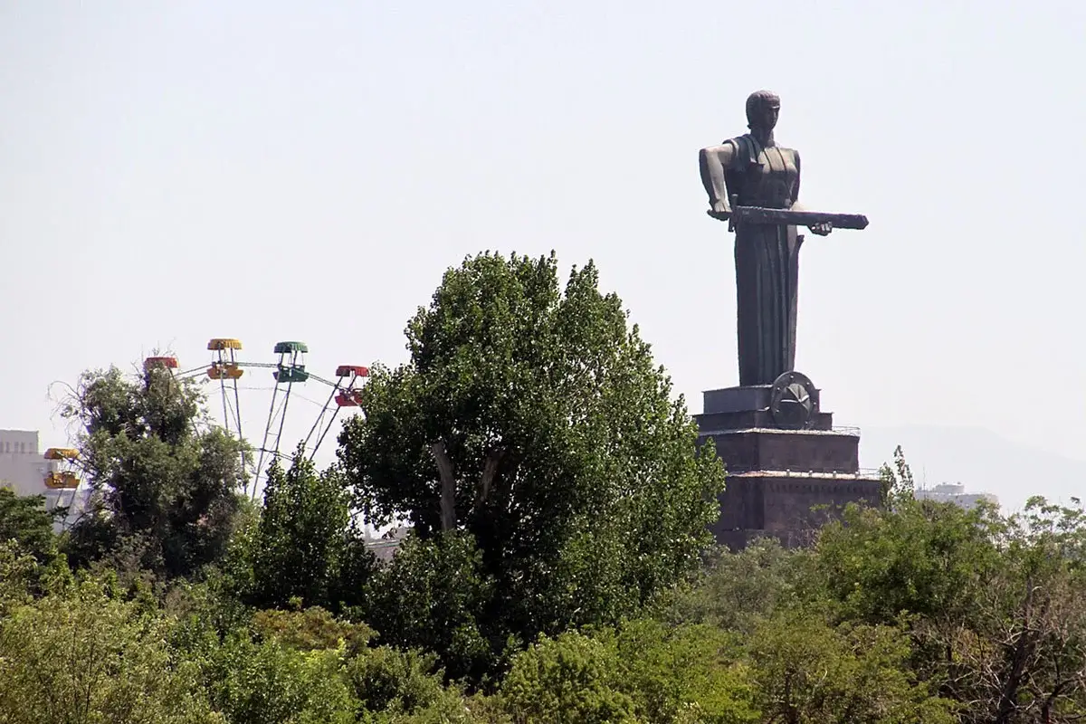 Victory Park and Mother Armenia monument in Yerevan