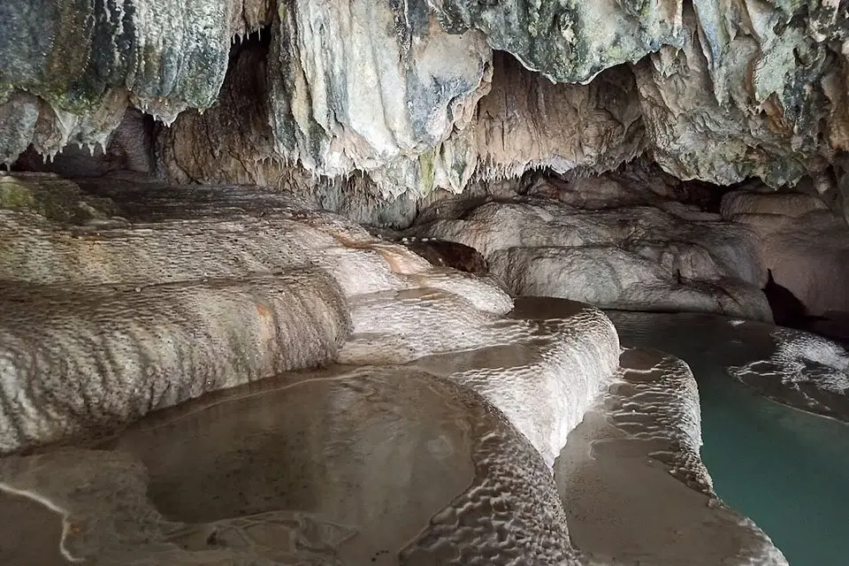 Mineral springs and natural pools at Devil’s Bridge near Tatev